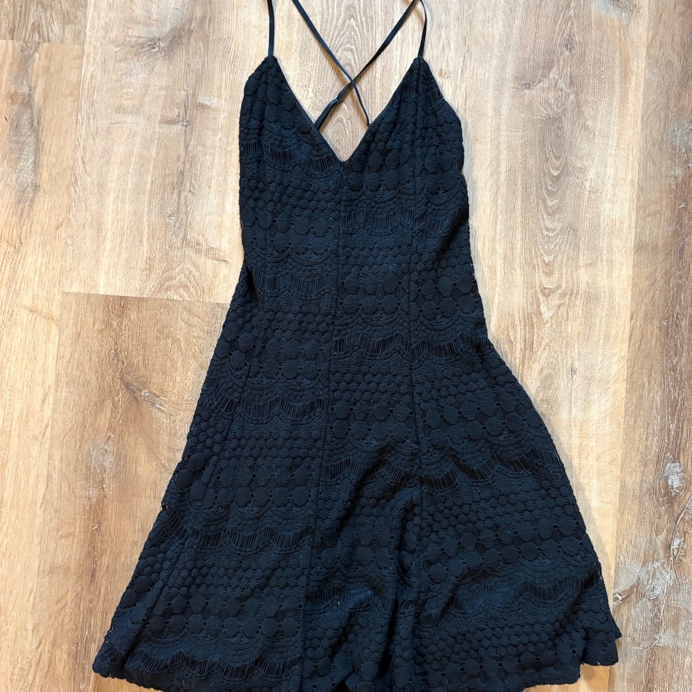 Black Lace Mini Dress